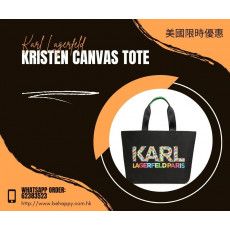 美國代購 KARL LAGERFELD KRISTEN CANVAS TOTE