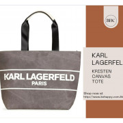 美國代購 KARL LAGERFELD KRISTEN CANVAS TOTE