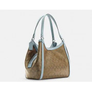 美國代購 Kristy Shoulder Bag In Signature Canvas [SV/KHAKI/POWDER BLUE]