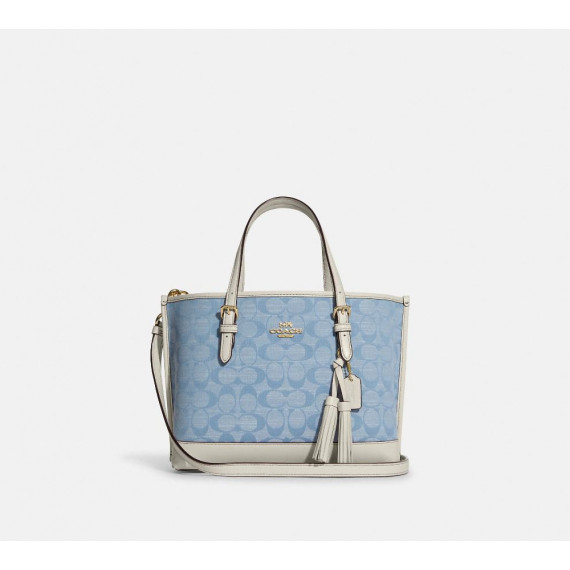 COACH Mollie Tote 25 In Signature Chambray