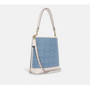 COACH Mollie BUcket Bag In SIgnature Chambray