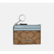 COACH Mini Skinny Id Case In Signature Canvas