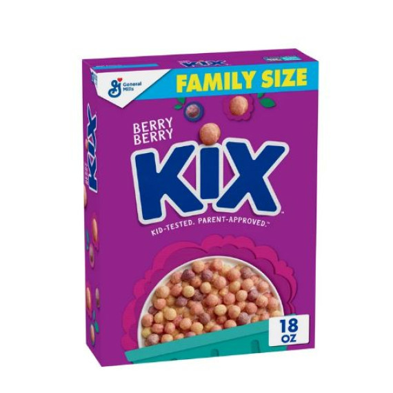 美國 KIX 輕糖版莓味全麥早餐粟米波波 510g