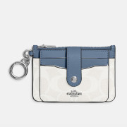 [美國代購] COACH Attachment Card Case In Signature Canvas