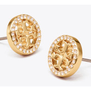 [美國代購] TORY BURCH MILLER PAVÉ STUD EARRING