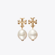 [美國代購] TORY BURCH KIRA PEARL DROP EARRING