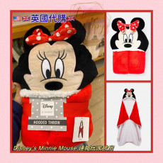 [英國代購] Disney's Minnie Mouse 連帽居家披肩