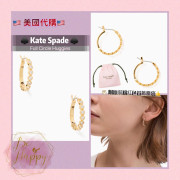 [美國代購] Kate spade ♠️ Full Circle Huggies - Clear/Gold