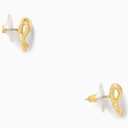 [美國代購] Kate spade ♠️ All Tied Up Pave Studs - Clear/Gold