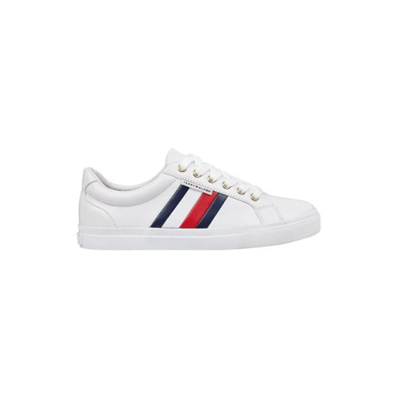 [美國代購] Tommy Hilfiger Signature Tape Leather Trainers