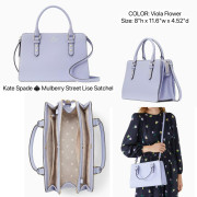 Kate spade ♠️ Mulberry Street Lise Satchel - Color: Viola Flower