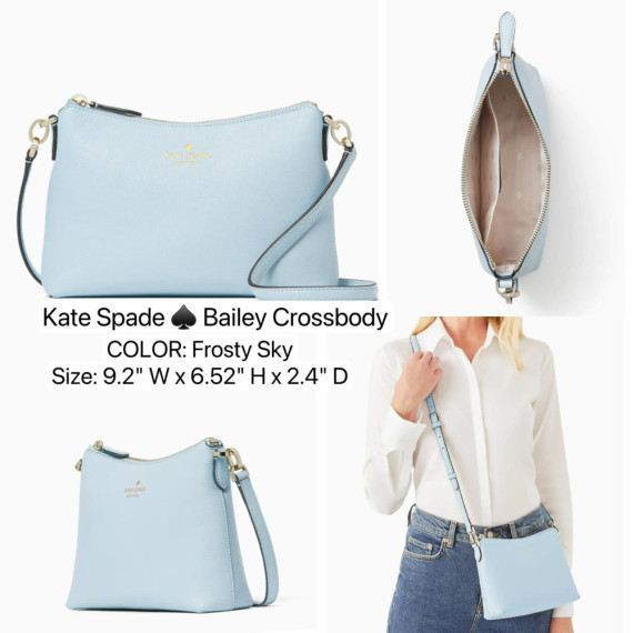 Kate spade ♠️ Bailey Crossbody - Color: Frosty Sky