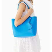 Kate Spade ♠️ Ava Reversbile Tote 雙面兩用袋（加附coin purse) - Color: Fountain Blue