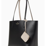 Kate Spade ♠️ Ava Reversbile Tote 雙面兩用袋（加附coin purse) - Color: Black