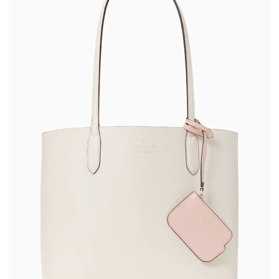 Kate Spade ♠️ Ava Reversbile Tote 雙面兩用袋（加附coin purse) - Color: Parchment