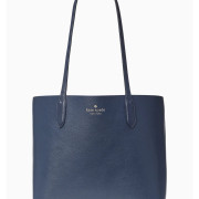 Kate Spade ♠️ Ava Reversbile Tote 雙面兩用袋（加附coin purse) - Color: Flower Blue