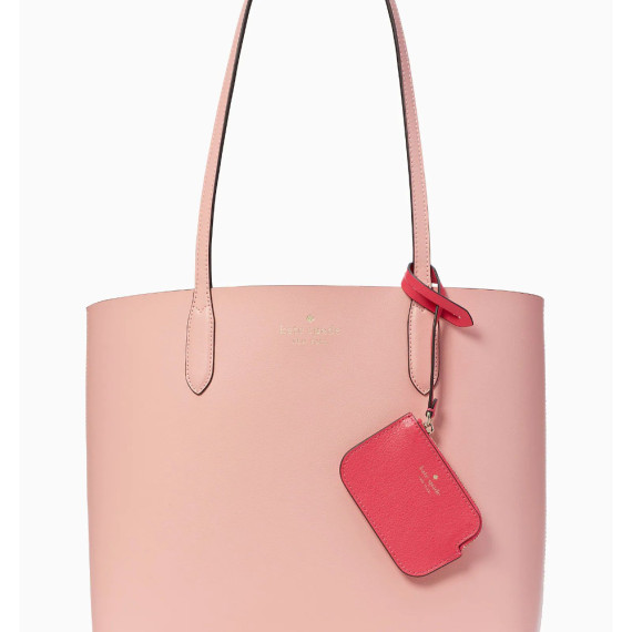 Kate Spade ♠️ Ava Reversbile Tote 雙面兩用袋（加附coin purse) - Color: Donut Pink