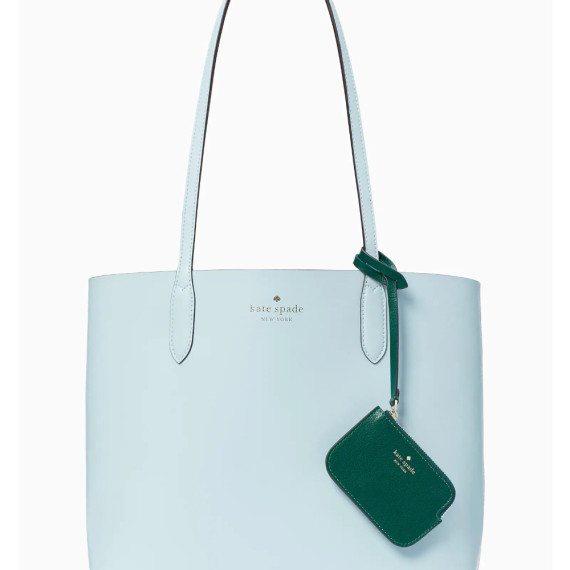 Kate Spade ♠️ Ava Reversbile Tote 雙面兩用袋（加附coin purse) - Color: Frosty Sky