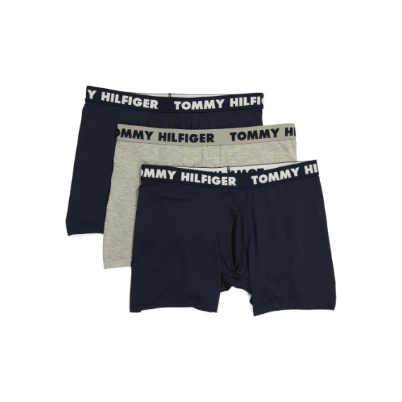 [美國代購] Tommy Hilfiger 3 pack boxer  - Navy/Grey/Black