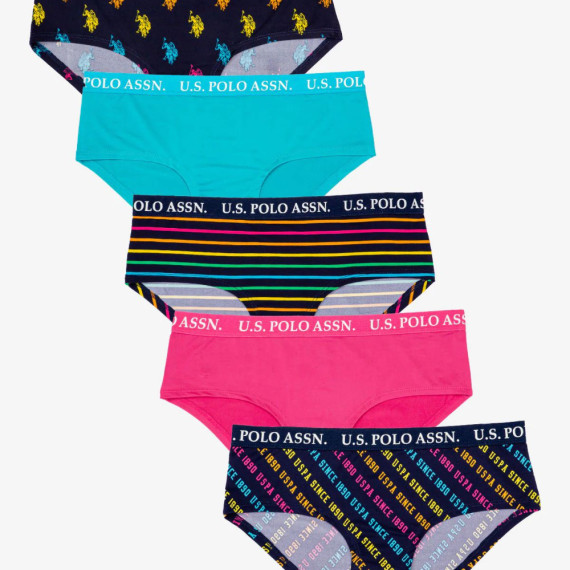 [美國代購] U.S. POLO ASSN. Women's Swim 5 packs 