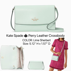 Kate spade ♠️ Perry Leather Crossbody - Color: Lime Sherbert