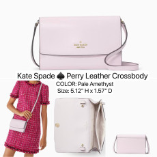 Kate spade ♠️ Perry Leather Crossbody - Color: Pale Amethyst