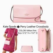 Kate spade ♠️ Perry Leather Crossbody - Color: Mitten Pink