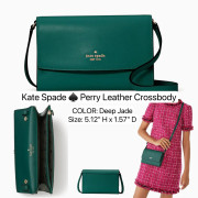 Kate spade ♠️ Perry Leather Crossbody - Color: Deep Jade