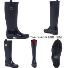 [美國代購] TOMMY HILFIGER Karissa Rain Boot 長雨靴 - Color: Dark Blue Sky（藍色） !!為減低運費成本,不附鞋盒!!