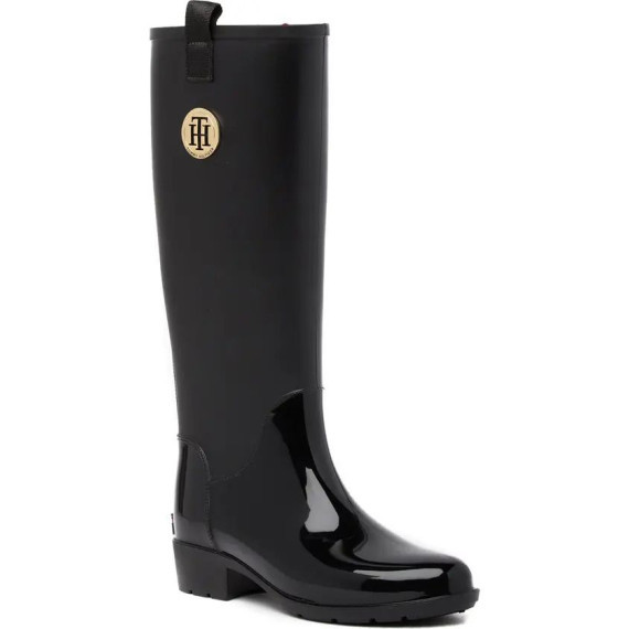 [美國代購] TOMMY HILFIGER Karissa Rain Boot 長雨靴 - Color: Black（黑色） !!為減低運費成本,不附鞋盒!!