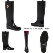 [美國代購] TOMMY HILFIGER Karissa Rain Boot 長雨靴 - Color: Black（黑色） !!為減低運費成本,不附鞋盒!!