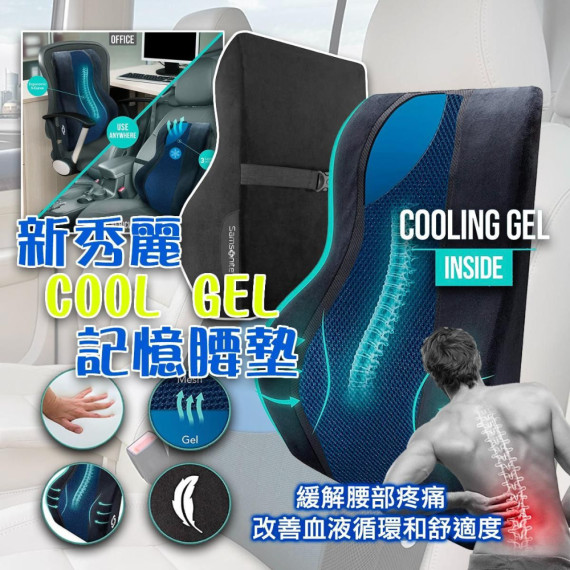 升級版 Samsonite 新秀麗 Cool Gel 記憶腰墊