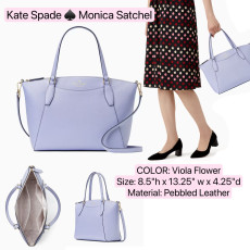 Kate Spade ♠️ Monica Satchel - Color: Viola Flower