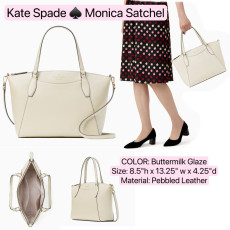 Kate Spade ♠️ Monica Satchel - Color: Buttermilk Glaze