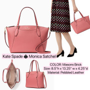 Kate Spade ♠️ Monica Satchel - Color: Masons Brick