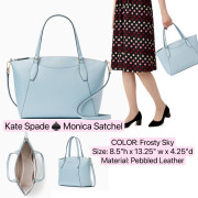 Kate Spade ♠️ Monica Satchel - Color: Frosty Sky