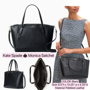 Kate Spade ♠️ Monica Satchel - Color: Black