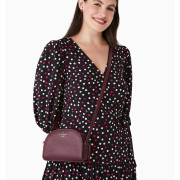 Kate Spade ♠️ Perry Leather Dome Crossbody - Color: Deep Berry