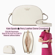 Kate Spade ♠️ Perry Leather Dome Crossbody - Color: Parchment