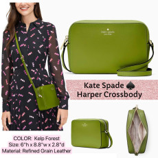 Kate Spade ♠️ Harper Crossbody - Color: Kelp Forest