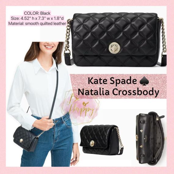 Kate Spade ♠️ Natalia Crossbody - Color: Black