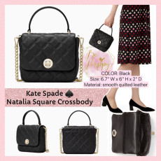 Kate Spade ♠️ Natalia Square Crossbody - Color: Black