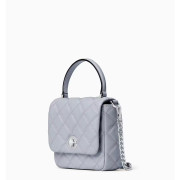 Kate Spade ♠️ Natalia Square Crossbody - Color: Brushed Steel