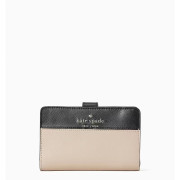 Kate Spade ♠️ Staci Medium Compact Bifold Wallet - Color: Warm Beige Multi