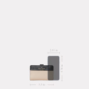 Kate Spade ♠️ Staci Medium Compact Bifold Wallet - Color: Warm Beige Multi