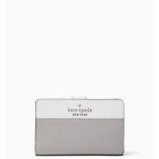 Kate Spade ♠️ Staci Medium Compact Bifold Wallet - Color: Nimbus Grey Multi