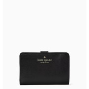 Kate Spade ♠️ Staci Medium Compact Bifold Wallet - Color: Black