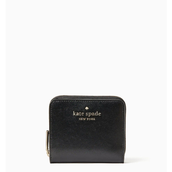 Kate Spade ♠️ Staci Small Zip Around Wallet - Color: Black