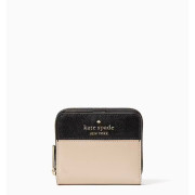 Kate Spade ♠️ Staci Small Zip Around Wallet - Color: Warm Beige Multi