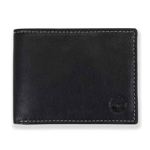 [美國代購] Timberland Mens 100% Leather  Passcase Security Wallet - Color: Black